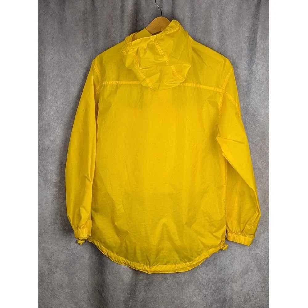 Vintage Tommy Jeans Yellow Anorak Windbreaker Jacket Women XS Flag Logo